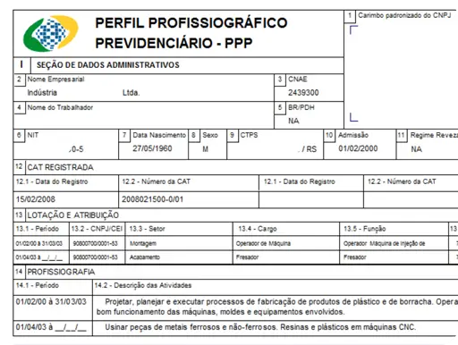 Documentos necessários para revisão de tempo especial